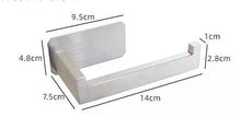 Load image into Gallery viewer, New Matte Black Toilet Paper Holder Wall Mount Tissue Roll Hanger 304 Stainless Steel Bathroom Accessories Toilet Paper Holder Tissue Roll Holder Hanger Stainless Steel Matte Black Bathroom Lavatory Hardware Wall Mount 14.5cm
