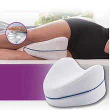 Load image into Gallery viewer, New Memory Cotton Leg Pillow Sleeping Orthopedic Sciatica Back Hip Body Joint Pain Relief Thigh Orthopedic Knee Pillow for Sciatica Relief Back Pain Leg Pain Pregnancy Hip Joint Pain Leg Pad Cushion Home Memory Foam