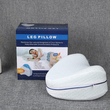 Load image into Gallery viewer, New Memory Cotton Leg Pillow Sleeping Orthopedic Sciatica Back Hip Body Joint Pain Relief Thigh Orthopedic Knee Pillow for Sciatica Relief Back Pain Leg Pain Pregnancy Hip Joint Pain Leg Pad Cushion Home Memory Foam