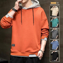 Load image into Gallery viewer, New Men Casual Sweatshirt Hoodies Male Solid Color Pullover Tops Spring Autumn Winter Pullover Floral Print Flannel Check Hoodie Autumn Jackets For Men