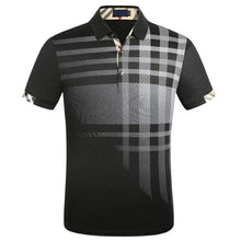 Load image into Gallery viewer, New Men's Polo Shirt Men Soft Cotton Short Sleeve Shirt Nice Plus Size Modern Polo Shirt for Men Short Sleeve Slim Fit Summer Thin Shirt Men Polo Shirt Plaid Clothing
