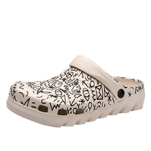 将图片加载到图库查看器,New Men Sandals Shoes Summer Beach Garden Flat Cool Slippers Arch Support Clogs Garden Shoes Slip-On Outdoor Beach Pool Shower Summer Sandals Slippers