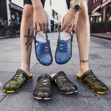 Load image into Gallery viewer, New Mens Sandals Summer Flip Flops Slippers Outdoor Beach Casual Shoes Sandals Water Shoes Outdoor Beach Yard Pool Shower Summer Sandals Outdoor Slippers