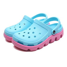 Load image into Gallery viewer, New Mens Summer Slippers Beach Sandals Jelly Shoes Men Outdoor Sandals Hollow Clogs Adjustable Garden Slippers House Shoes Durable Lightweight Beach Clogs