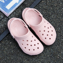 Load image into Gallery viewer, New Mens Summer Slippers Beach Sandals Jelly Shoes Men Outdoor Sandals Hollow Clogs Adjustable Garden Slippers House Shoes Durable Lightweight Beach Clogs