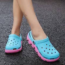 Load image into Gallery viewer, New Mens Summer Slippers Beach Sandals Jelly Shoes Men Outdoor Sandals Hollow Clogs Adjustable Garden Slippers House Shoes Durable Lightweight Beach Clogs