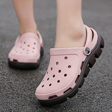 Load image into Gallery viewer, New Mens Summer Slippers Beach Sandals Jelly Shoes Men Outdoor Sandals Hollow Clogs Adjustable Garden Slippers House Shoes Durable Lightweight Beach Clogs