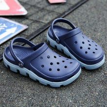 Load image into Gallery viewer, New Mens Summer Slippers Beach Sandals Jelly Shoes Men Outdoor Sandals Hollow Clogs Adjustable Garden Slippers House Shoes Durable Lightweight Beach Clogs