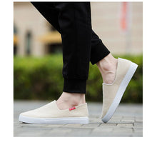 Load image into Gallery viewer, New Mens Womens Casual Flat Canvas Shoes Lightweight Elegant Shoes Men Casual Walking Sneakers Comfortable Modern White Soft Sneakers