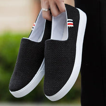 Load image into Gallery viewer, New Mens Womens Casual Flat Canvas Shoes Lightweight Elegant Shoes Men Casual Walking Sneakers Comfortable Modern White Soft Sneakers