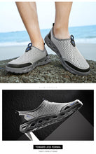 Load image into Gallery viewer, New Mesh Mens Aqua Shoes Outdoor Breathable Quick Dry Water Sneakers Light Anti-Skid Sport Footwear Comfortable Mesh Work Shoes Beach Swim Surf Shoes Water Shoes