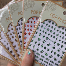 Load image into Gallery viewer, New Mixed Acrylic Stickers Manicure Decoration Weed Leaf Designs Nail Accessories Nail Art Decals Water Transfer Nail Decals Sticker For Pretty Girl Self-Adhesive Nail Decals Designer Nail Stickers for Acrylic