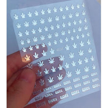 Load image into Gallery viewer, New Mixed Acrylic Stickers Manicure Decoration Weed Leaf Designs Nail Accessories Nail Art Decals Water Transfer Nail Decals Sticker For Pretty Girl Self-Adhesive Nail Decals Designer Nail Stickers for Acrylic