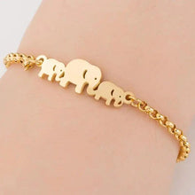 Load image into Gallery viewer, New Modern Elegant Stainless Steel Luxury Bracelet For Women Lovely Animal Butterfly Elephant Strand Bracelets Bangles Jewelry Accessories