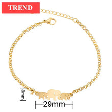 Load image into Gallery viewer, New Modern Elegant Stainless Steel Luxury Bracelet For Women Lovely Animal Butterfly Elephant Strand Bracelets Bangles Jewelry Accessories
