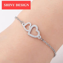 Load image into Gallery viewer, New Modern Elegant Stainless Steel Luxury Bracelet For Women Lovely Animal Butterfly Elephant Strand Bracelets Bangles Jewelry Accessories