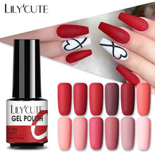 Load image into Gallery viewer, New Modern Fashion Colorful Matte Effect UV Gel Nail Polish Permanent Nail Painting Gel Luxury Matt Style For Women and Girls
