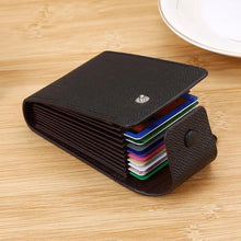 Load image into Gallery viewer, New Modern Fashion Unisex Business Leather Wallet Cool ID Credit Card Holder Name Cards Case Pocket Organizer Bag Multiple Card Slots Wallet Clip Very Light Wearable Clip