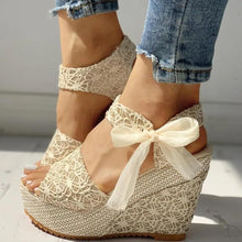 Load image into Gallery viewer, New Modern Women Wood High Heels Sandals Elegant Stylish Design Summer Womens Shoes
