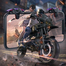 Load image into Gallery viewer, New Phone Mobile Gaming Trigger Fire Button Handle Shooter Game Joysticks Gamepad For Fire Shooting Controller Mobile Game Controllers, iOS & Android Controller, Aim Trigger Fire Buttons Shooter Sensitive Joystick, Portable Controller Gamepad