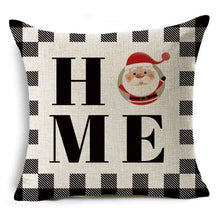 将图片加载到图库查看器,New Plaid Christmas Linen Pillowcase Xmas Series Cushion Cover Case Pillow Custom Square Pillowcase Cushion Cover Thrown Linen Pillowcase Christmas Gift 45X45CM