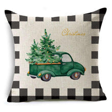 将图片加载到图库查看器,New Plaid Christmas Linen Pillowcase Xmas Series Cushion Cover Case Pillow Custom Square Pillowcase Cushion Cover Thrown Linen Pillowcase Christmas Gift 45X45CM
