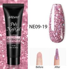 Load image into Gallery viewer, New Poly Nail Polish Gel Extension Glitter Gel Nails Manicure Design UV Reflective Diamond Shine