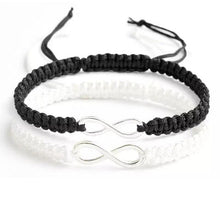 Load image into Gallery viewer, New Retro Infinity Handmade Bracelet Set Friendship Bracelet Set Love Couples Bracelets Bangles Set Infinity Matching Bracelets For Couples His And Hers Infinity Sign Handmade Rope Braided Stainless Steel BFF Bracelets