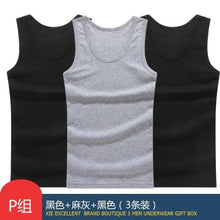 将图片加载到图库查看器,New Sale 100% Soft Cotton Mens Modern Sleeveless Tank Top Solid Muscle Vest Athletic Undershirts O-neck Gym Clothing Tees Tops Unique Soft Comfortable Summer Tops For Men Soft Cotton Sleeveless Tops for Men Classic Tank Tops