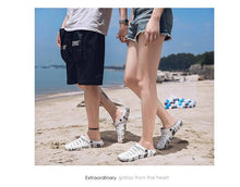 Load image into Gallery viewer, New Sandals Hole Shoes Couple Home Summer Hollow Out Mens And Womens Beach Flat Clogs Classic Mules Anti-Skid Rubber Sole Slip On Summer Arch Support Slippers