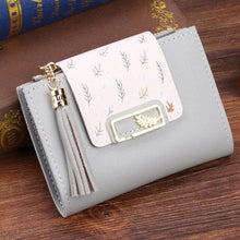 将图片加载到图库查看器,New Short PU Leather Clutch Bags Card Holder Wallet And Small Coin Purse for Women And Girls