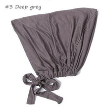 Load image into Gallery viewer, New Soft Modal Muslim Turban Hat Inner Head Wrap Bonnet Under Scarf Hijab Lightweight Caps Elegant Islamic Under Scarf Bonnet Hat Headwrap For Female