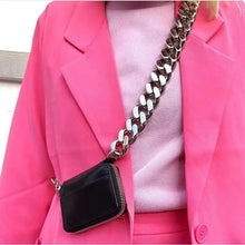 Load image into Gallery viewer, New Sparkling Thick Metal Chain Shoulder Bag Bike Wallet, Mini Bag, Coin Purse. Fashionable Women Pack Leather Crossbody Bags