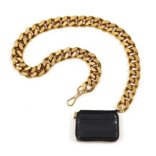 Load image into Gallery viewer, New Sparkling Thick Metal Chain Shoulder Bag Bike Wallet, Mini Bag, Coin Purse. Fashionable Women Pack Leather Crossbody Bags
