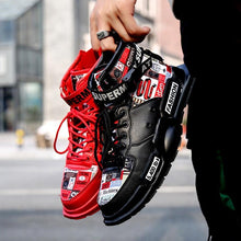 将图片加载到图库查看器,New Sport Mens High Quality Sneakers Breathable Lightweight Red Basketball Luxury Fashion Running Sneakers Non Slip Tennis Sport Athletic Walking Workout Sneakers