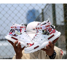 将图片加载到图库查看器,New Sport Mens High Quality Sneakers Breathable Lightweight Red Basketball Luxury Fashion Running Sneakers Non Slip Tennis Sport Athletic Walking Workout Sneakers