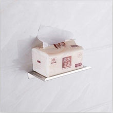 Load image into Gallery viewer, NEW Stainless Steel Toilet Paper Holder BathroomPaper Phone Holder Shelf Towel Roll shelf Accessories Toilet Paper Holder with Phone Shelf Aluminum Bathroom Accessories Tissue Roll Dispenser Storage Rack Wall Mounted Modern Paper Towel Adapter
