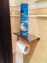 Load image into Gallery viewer, NEW Stainless Steel Toilet Paper Holder BathroomPaper Phone Holder Shelf Towel Roll shelf Accessories Toilet Paper Holder with Phone Shelf Aluminum Bathroom Accessories Tissue Roll Dispenser Storage Rack Wall Mounted Modern Paper Towel Adapter