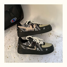 将图片加载到图库查看器,New Street Dance Mens Womens Sneakers Thick-Soled Couple Mens Fashion All-Match Running Casual Walking Sneakers Comfortable Modern Design