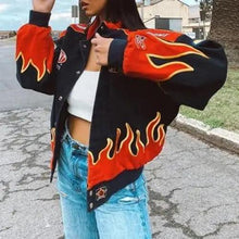Load image into Gallery viewer, New Stunning Winter Printed Casual Loose Long Sleeve Windbreaker Jacket Trend Hooded Jacket Fashion For Women And Girls