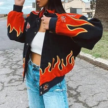 Load image into Gallery viewer, New Stunning Winter Printed Casual Loose Long Sleeve Windbreaker Jacket Trend Hooded Jacket Fashion For Women And Girls