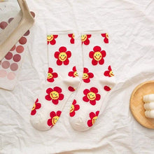 将图片加载到图库查看器,New Style Cartoon Flower Women Socks Kawaii Socks Breathable Spring Autumn Casual Socks Beautiful Girls Socks For Women