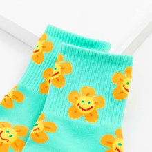 将图片加载到图库查看器,New Style Cartoon Flower Women Socks Kawaii Socks Breathable Spring Autumn Casual Socks Beautiful Girls Socks For Women
