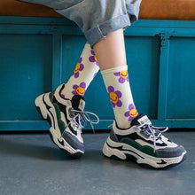 将图片加载到图库查看器,New Style Cartoon Flower Women Socks Kawaii Socks Breathable Spring Autumn Casual Socks Beautiful Girls Socks For Women