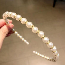 Load image into Gallery viewer, Simulation Pearl Hairbands Women Hair Accessories Korean Handmade Bow Flower Hoops Headband Wedding Ornaments Gorgeous Hair Accessories For Women