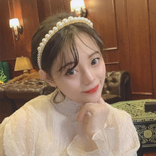 Load image into Gallery viewer, Simulation Pearl Hairbands Women Hair Accessories Korean Handmade Bow Flower Hoops Headband Wedding Ornaments Gorgeous Hair Accessories For Women