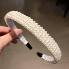 Load image into Gallery viewer, Simulation Pearl Hairbands Women Hair Accessories Korean Handmade Bow Flower Hoops Headband Wedding Ornaments Gorgeous Hair Accessories For Women