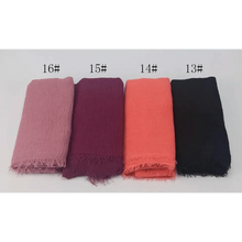 Load image into Gallery viewer, New Stylish Plain Scarf Women Muslim Crinkle Hijab Scarf Female Musulman Soft Cotton Headscarf Islamic Hijab Shawls And Wraps