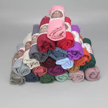 Load image into Gallery viewer, New Stylish Plain Scarf Women Muslim Crinkle Hijab Scarf Female Musulman Soft Cotton Headscarf Islamic Hijab Shawls And Wraps