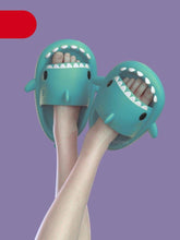 Load image into Gallery viewer, New Summer Slippers Lovely Shark Shape Slides Outdoor Women Shoes Kids Children Flip Flops Lightweight Open Toe Beach Pool Slides Sandals Shark Shower Slipper Toddler Non-Slip Summer Slippers Water Shoes